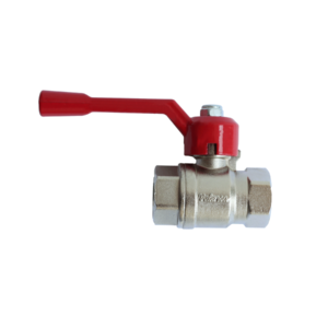 Válvula esférica de zinc de mango rojo